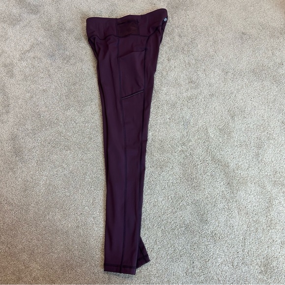 🪷CRZ YOGA High Waisted Compression Leggings Pockets  28”Arctic Plum Sz S/4-6 - Picture 7 of 13